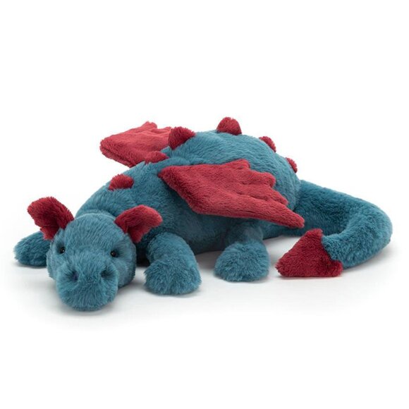 RARE Jellycat Little Dexter Dragon BNWT - Picture 1 of 5